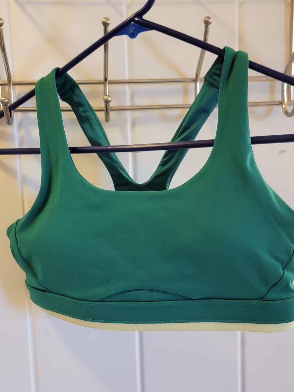 Avia Green Racerback Sports Bra with Supportive Band
